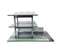 Harilla Diorama de estacionamiento a Escala 1/64, Caja de exhibición de Autos de Juguete, Regalo Coleccionable, Modelo Decorativo, Vitrina de exhibición de, M0085f