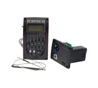 Harilla Ecualizador Preamplificador Control de Volumen 5 Bandas Pres/Agudos/Medios 2/Medios 1/Bajos Repuestos Sintonizador Digital Pastilla Preamplificador, Rojo