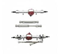 Harilla Electric Car Kit Completo de Montaje Telescópico para Vehículos RC Ejes Metalizados Repuestos para Modelos de Hobby Adecuado para Coleccionistas y Aficionados a la Simulación, Plata