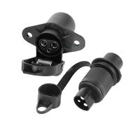 Harilla Enchufe de Remolque para Tractor, Adaptador de 12 V para Remolque de Vehículos Comerciales, Automóviles Y Maquinaria Agrícola, enchufe y toma