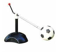 Harilla Entrenador de Fútbol Kit de Entrenamiento Rebotador de Balón Soporte con Base Pesada Rotación de 360 Grados Material Resistente a la Intemperie, Blanco