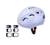 Harilla Equipo de Infantil Casco Rodilleras Coderas Muñequeras con Casquete Rígido y Acolchado Suave Adecuado para Patinaje Scooter Bicicleta Actividades al Aire Libre , 亮白色头盔+黑白海龟护具 , M码【75-120斤】