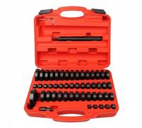 Harilla Equipo de Servicio de Rodamientos Juego Completo Kit Herramientas Automotrices Montaje Extracción Buje Sello Acero al Carbono Tratado con Estuche Compacto Adecuado para Talleres y