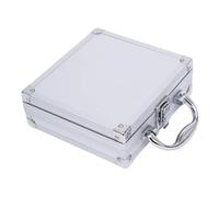 Harilla Estuche para herramientas de aleación de aluminio, gran capacidad, con cerradura, multiusos, organizador, caja de almacenamiento para viajes, hogar,