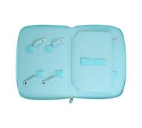 Harilla Estuche para Herramientas de Aseo de Mascotas, Bolsa para Tijeras, Bolsa de Almacenamiento Premium, Organizador de Viaje para Peluquería Canina, Azul