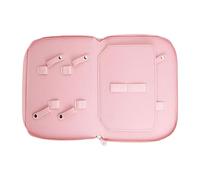 Harilla Estuche para Herramientas de Aseo de Mascotas, Bolsa para Tijeras, Bolsa de Almacenamiento Premium, Organizador de Viaje para Peluquería Canina, Rosa