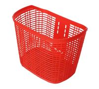 Harilla Fácil de Instalar la Cesta de la Bicicleta de la Capacidad Grande de la Cesta del Almacenamiento de la Cesta de la Bicicleta de los PP, Rojo
