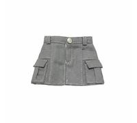 Harilla Falda para Muñeca Femenina en Acabado Contemporáneo Bolsillo Removible Montura Precisa y Carácter Moderno Adecuada para Escenas de Vestuario y Displays Coleccionables Tamaño , Gris Oscuro