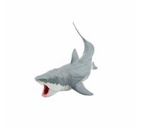 Harilla Figura de Tiburón Megalodon Figura Marina Educativa Coleccionable Articulada Realista para Conocer Fauna Antigua Adecuado para Estantería de Coleccionistas y Espacio Escolar, M, Megalodón