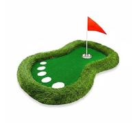 Harilla Flotante Kit Acuático de Putt Alfombra Flotante Objetivo para Precisión Juego Césped Artificial Apto para Piscina Social, Blanco, Pata Grande Blanca