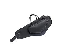 Harilla Funda de transporte para saxofón alto con bolsa para cabeza de flauta y correa ajustable, negro