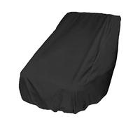 Harilla Funda Impermeable para Asiento de Barco, Protector de Silla de Timonel para Exteriores, Plegable, con Cierre Elástico para Muebles de Yate, Adecuada P, Negro
