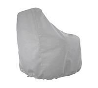 Harilla Funda Impermeable para Asiento de Barco, Protector de Silla de Timonel para Exteriores, Plegable, con Cierre Elástico para Muebles de Yate, Adecuada P, de Plata