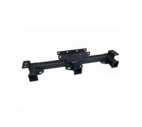 Harilla Gancho de Remolque para Vehículo Barra de Enganche con Acoples Tubo Rectangular Largo Soportes Placa con Pernos Acero Q235 Acabado Mate