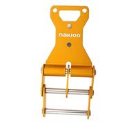 Harilla Hebilla para cinturón de herramientas, clip de liberación rápida de aleación de aluminio para construcción y carpintería, Amarillo Fijo