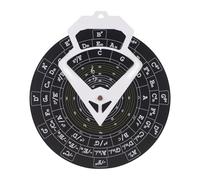 Harilla Herramienta de melodía Círculo de Rueda Músicos Música Transposición Bajo Diámetro 30cm Profesionales Círculo de Rueda, Negro