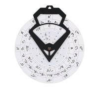 Harilla Herramienta de melodía Círculo de Rueda Músicos Música Transposición Bajo Diámetro 30cm Profesionales Círculo de Rueda, Blanco