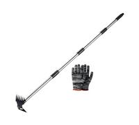 Harilla Herramienta para Quitar Malezas, Rastrillo Manual para Malezas Y de Acción, Extractor de Malezas, Herramienta Manual para Quitar Malezas para Ja, 4 Sección