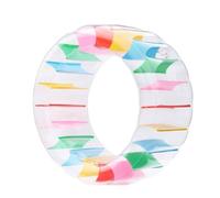 Harilla Inflable Tubo de Juego Acuático Rueda Rodillo PVC Grueso Estilo Transparente Función Rodante Adecuado para Niños Entrenamiento Piscinas Actividades Familiares, 100 60 65cm