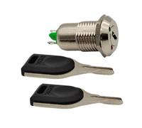 Harilla Interruptor de Llave Electrónico con 2 Llaves, Interruptor de Seguridad, Ligero, Multifuncional, Portátil, Bloqueo de Llave de Encendido/apagado, 12