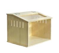 Harilla Jaula para Hámster, Comedero con Ventana, Escondite, Nido para Gallinas, Ratones Y, Hábitat para Ratones, Cobayas, 40cmx30cmx30cm