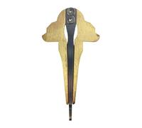 Harilla Jaw Harp Metálica Instrumento Musical Ruso Armónica Portátil para Principiantes Sonido Limpio y Fuerte Adecuada para Niños Adultos Músicos, Triángulo de Oro
