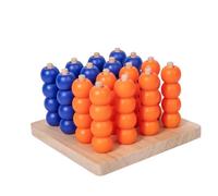 Harilla Juego de Estrategia con Tablero para Cuatro en Línea Fichas Manipulables Estructura 3D y Marco Elevado Mejora Pensamiento Estratégico y Adecuado para Interacción Familiar y Juegos