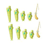 Harilla Juguete de Pesca, Actividades Familiares, Juego de Pesca Interactivo para niños pequeños, Verde