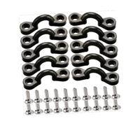 Harilla Kit de Almohadillas para Kayak, bucles elásticos de Nailon para Cubierta, Tornillos de Acero Inoxidable, Repuesto de Hardware con 20 Tornillos para