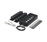 Harilla Kit de pastillas para guitarra DIY, pastillas humbucker precableadas para bajo de 6 cuerdas, kit DIY, pastilla de doble bobina, reemplazo para bajo
