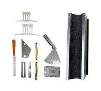 Harilla Kit de Reparación de Guitarra Eléctrica, Lima para Y Mástil de Guitarra, Herramientas de Pulido de Diapasón de Acero Inoxidable Y Aluminio de, 20 Cm X 7 Cm X 6.8