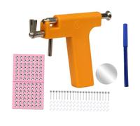 Harilla Kit para perforar Orejas con Cierres para Pendientes, para Adultos, fácil de Usar, Compacto y versátil. Máquina Perforadora de Orejas multifunción, Style D