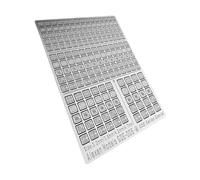 Harilla Lámina de Grabado Metálico, Placa de Grabado para Maquetas, Modelos Compactos, Modificación, Bricolaje, para Uso, Logra Una Separación Estructural Fin, para FG GDE005