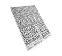 Harilla Lámina de Grabado Metálico, Placa de Grabado para Maquetas, Modelos Compactos, Modificación, Bricolaje, para Uso, Logra Una Separación Estructural Fin, para FG GDE004