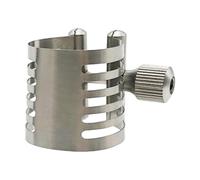 Harilla Ligadura de boquilla de saxofón, accesorios de saxofón, fácil instalación, práctica ligadura de saxofón, acero inoxidable, profesional, resistente, Saxo Alto