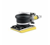 Harilla Lijadora Neumática Máquina de Lijado Pulidora Herramienta de Aire Uso Profesional para Lijado Encerado y Restauración , Rectangular 75mm 100mm Con Base Lisa