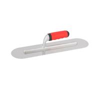 Harilla Llana Espátula con Esquinas Redondeadas, Tabla Alisadora, Versátil, Profesional para Hormigón y Paneles de Yeso, Llana de Acero Inoxidable Resistente a Corrosión, M, 40 cm x 10 cm