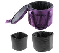 Harilla Los cuencos de canto de cristal llevan estuche con revestimiento de bolsas de instrumentos que se desmoronan para al aire libre, 11 Inch