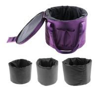 Harilla Los cuencos de canto de cristal llevan estuche con revestimiento de bolsas de instrumentos que se desmoronan para al aire libre, 14 Inch