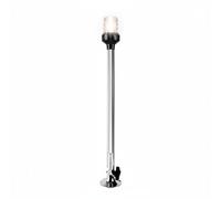 Harilla Luz de Navegación Marina LED para Embarcaciones Pequeñas Lámpara de Soporte de Acero Inoxidable Lente Transparente PC, 403 Mm, Base Ajustable De Acero Inoxidable