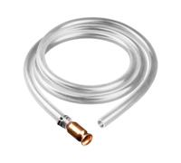 Harilla Manguera de Sifón, Autocebante, para Transferencia de Aceite, Combustibles, Bomba de PVC, Multiusos para Tanque, Bomba con Cabezal de Cobre de 1/2', 1 Metro