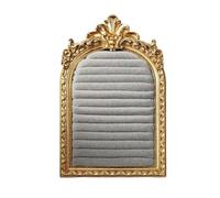 Harilla Marco de Exhibición de Joyería Marco Expositor Soporte Vitrina Europeo Antiguo con y Panel de Terciopelo Acanalado y, 5 7 Pulgadas-dorado Retro-gris, 14.5cm X 22.5cm