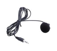 Harilla Micrófono con clip de solapa Mini Mike Universal Profesional Alto rendimiento Práctico Reemplazo Resistente Micrófono con cable de 3,5 mm