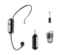 Harilla Micrófono de Diadema, de Altavoz con Micrófono de Cabeza, Sistemas de Micrófono Amplificador de Voz Profesional, Dispositivo Portátil 2 en 1 P