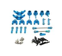 Harilla Mini Accesorio de Vehículo Teledirigido Set Chasis Dirección Varillas Aluminio 6061 de Precisión con Insertos y Bujes Adecuado para Coches RC 1 28 de, Azul Cielo