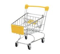 Harilla Mini Carrito Juguete, pequeño Carrito supermercado Multifuncional, Mano supermercado para niñas y niños, Juguetes, Amarillo