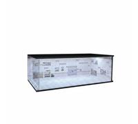 Harilla Miniatura Garaje Expositor Caja Acrílica Diorama Realista Resistente al Polvo Adecuado para Modelos de Autos Salón Área de Trabajo Espacios Reducidos, Estación De Metro
