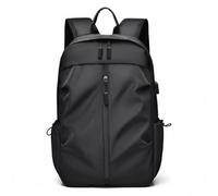 Harilla Mochila para Portátil Laptop Rucksack Profesional Compacta con Respaldo Acolchado y Correas Transpirables Material Impermeable, Negro