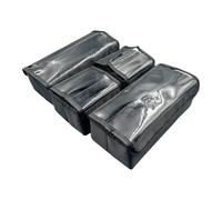 Harilla Neceser de maquillaje, estuche de maquillaje de gran capacidad, profesional, para baño y negocios, con divisores ajustables, ligero, 2 Grandes 2 Pequeños