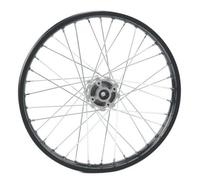 Harilla Núcleo Rueda para cicleta con Construcción Radios Aluminio y Buje Hierro para Rotación en Superficies Rocosas Acuado para Reparaciones Vehículos y, 1.6x21, Aluminio Frontal